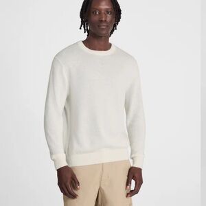 Madewell Crewneck Sweater in Lightweight Cotton-Linen Blend